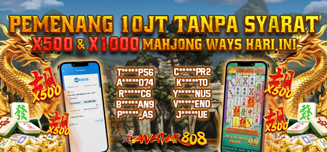 PEMENANG SCATTER X500 & X1000 HARI INI