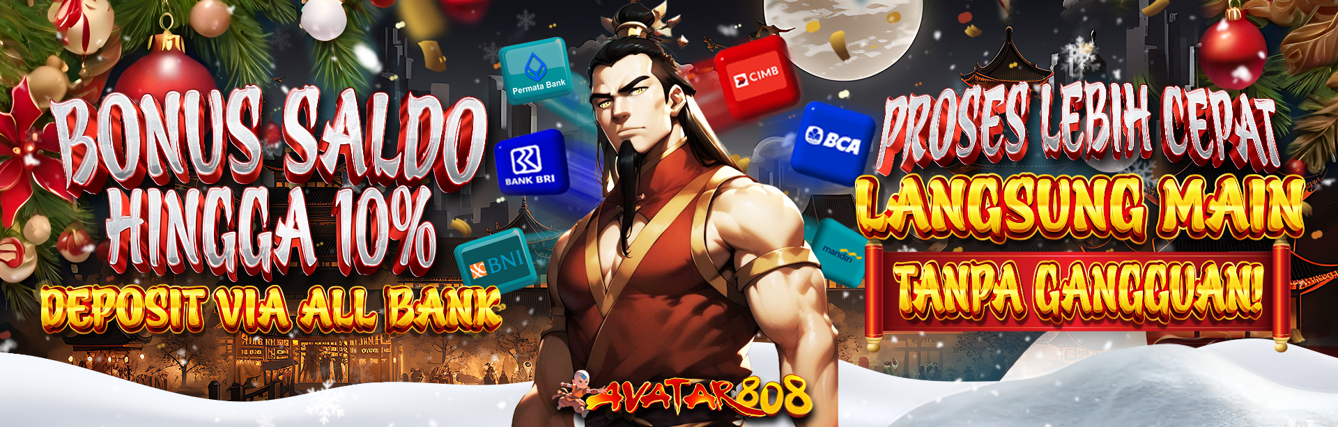 BONUS SALDO 10%  KHUSUS DEPOSIT VIA ALL BANK