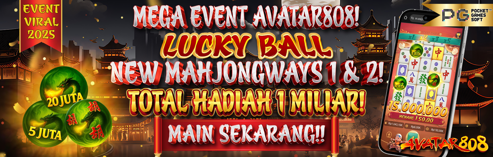 MEGA EVENT NEW MAHJONG WAYS LUCKY BALL!