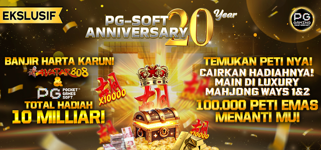 MEGA EVENT PG-SOFT ANNIVERSARY KE 20 TAHUN !